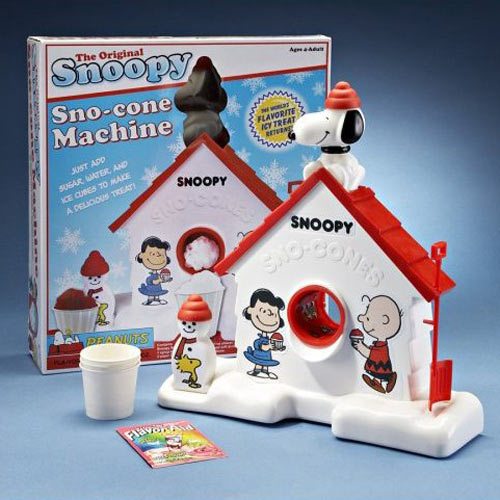 snoopy snowcone machine
