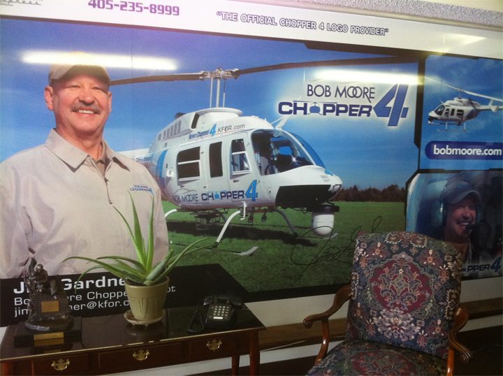 Bob Moore Chopper 4 was badly damaged during the hail storm - The Lost Ogle