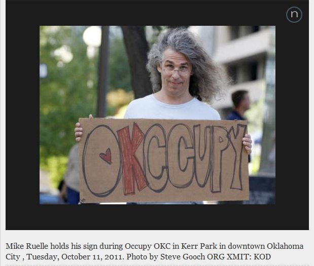 occupy okc sign holder