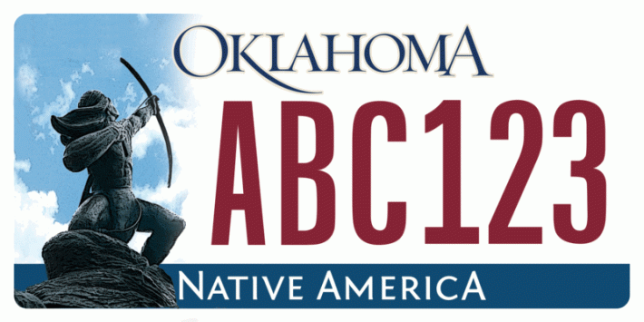 oklahoma license plate