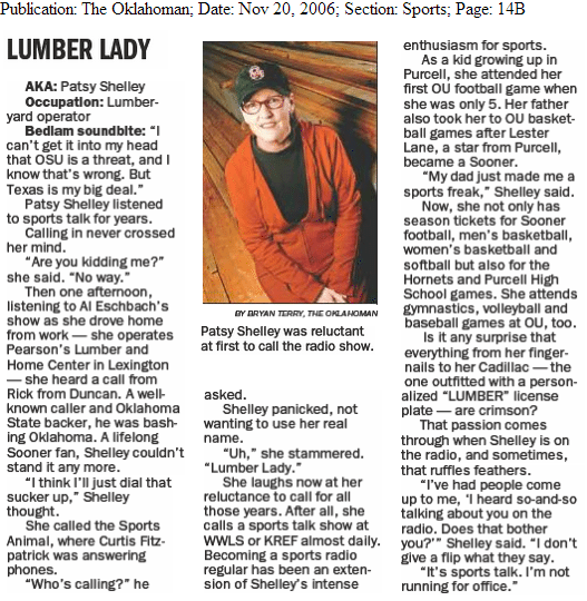 lumber lady
