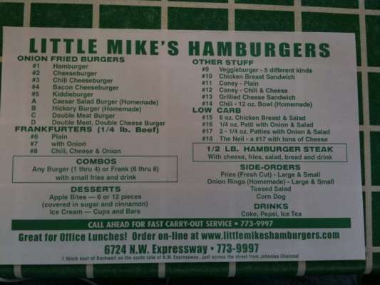 little mikes menu