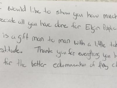 elgin school letter