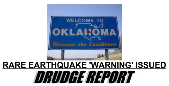 drudge earthquake