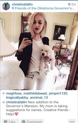 christina fallin dog
