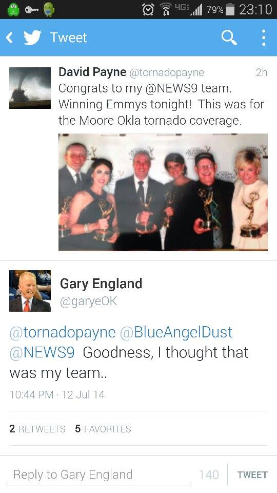 gary england deleted tweet