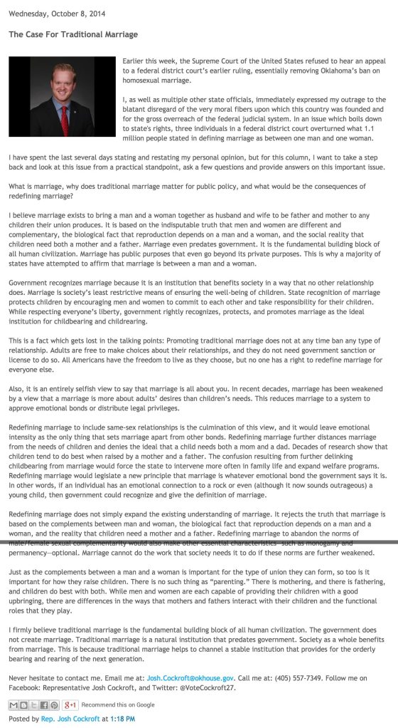 Josh Cockroft plagiarism blog post