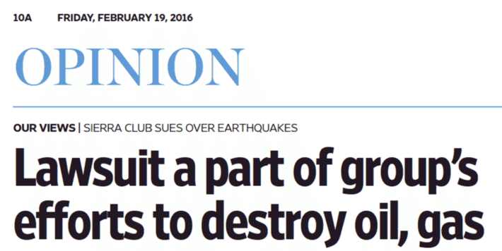 oklahoman earthquake editorial