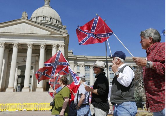 oklahoma confederate flag rally