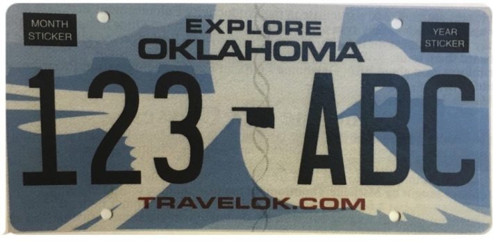 oklahoam license plate