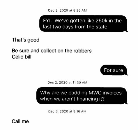 Text messages reveal Brent Swadley's deception, and concerns about